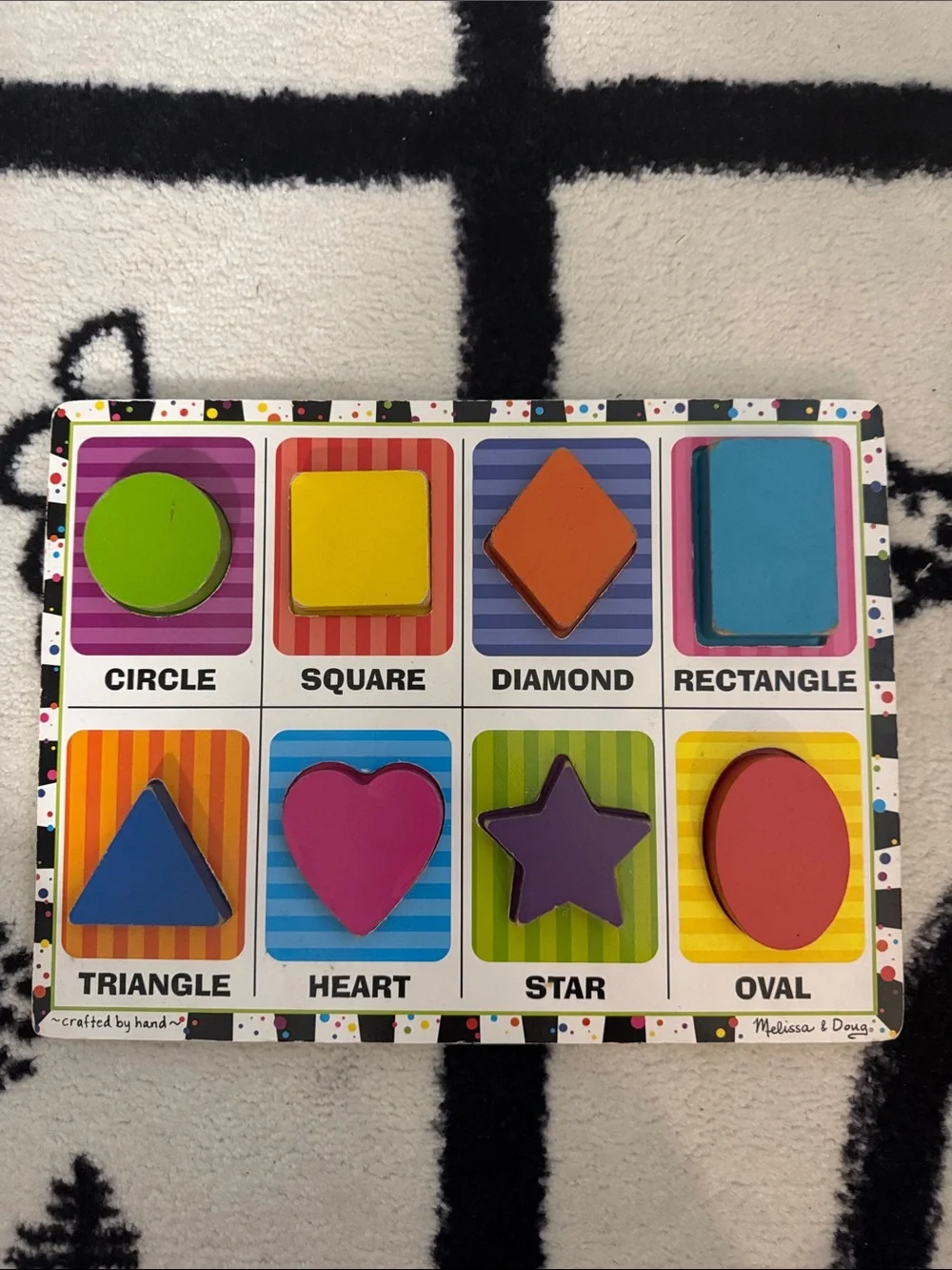 Melissa & Doug Wooden Shape Puzzle